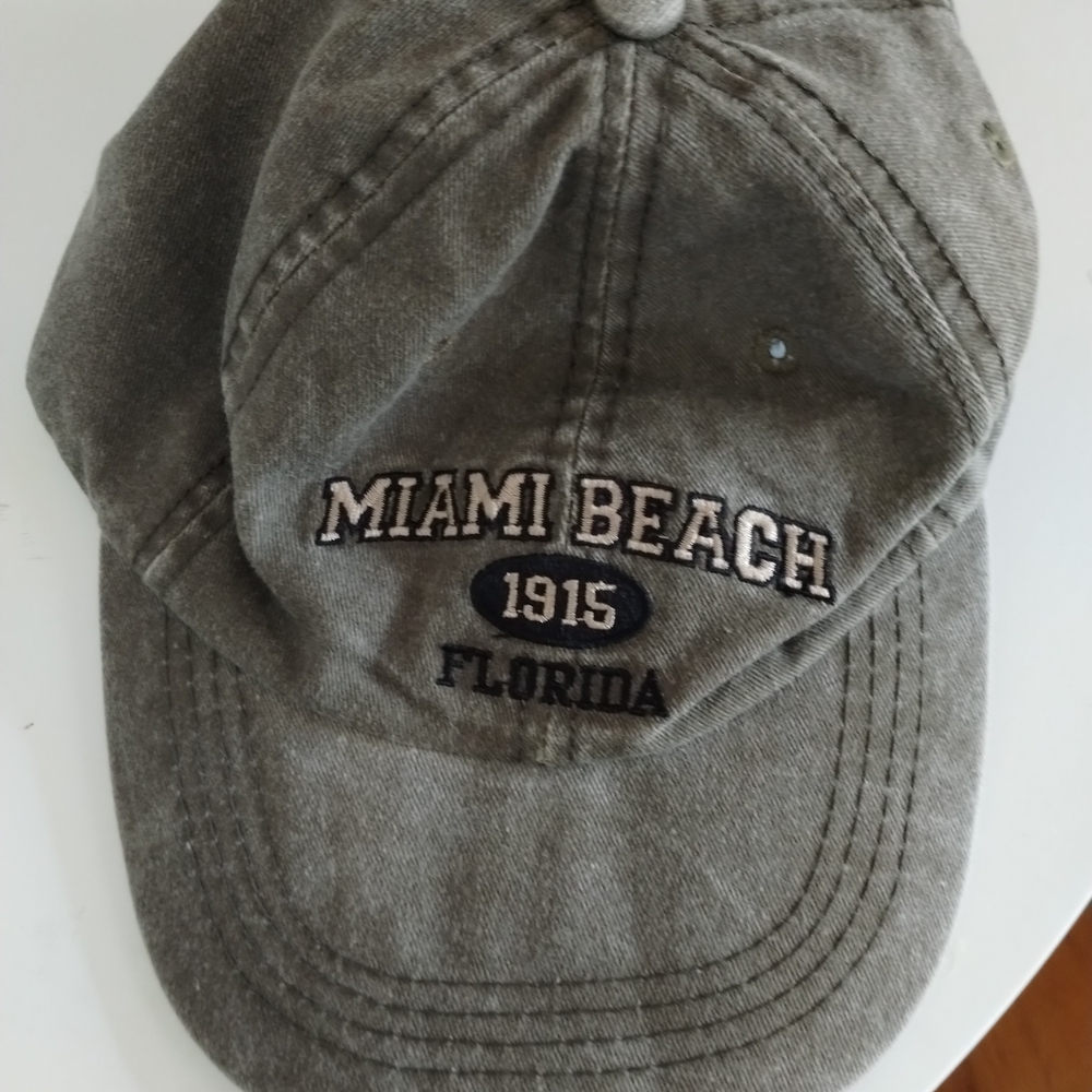 Lucky Brand Charcoal Miami Beach Cap Olive Green